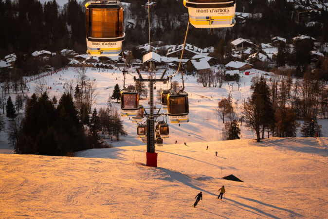 Mont d'Arbois Megève ski snowboard school